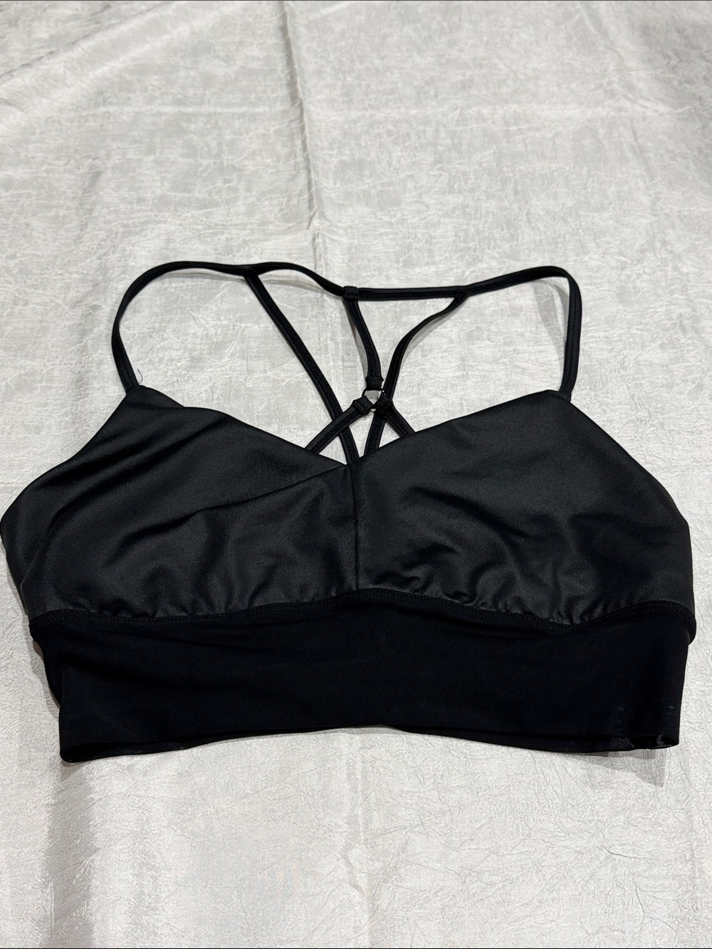 ALO Yoga Black Strappy Sports Bra